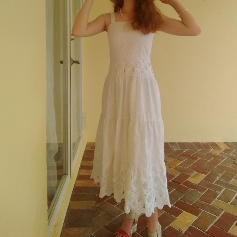 White Lace Maxi Dress